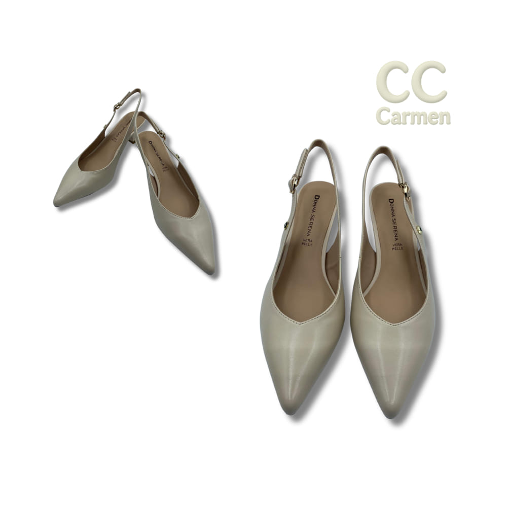 Zapato Destalonado Taupe perfil Zapato Destalonado Taupe perfil