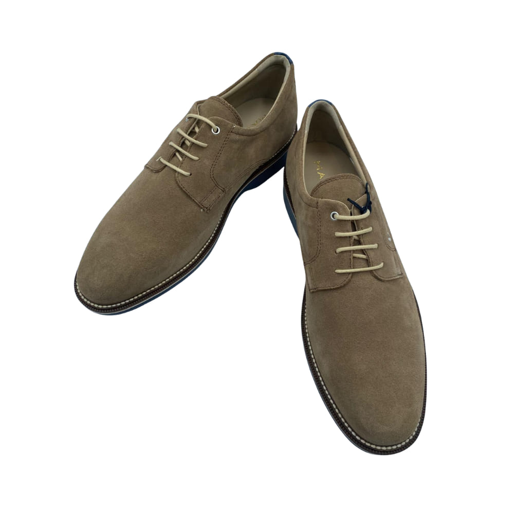 Zapatos Blucher de Ante Camel para hombre perfil