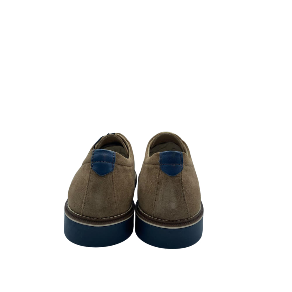 Zapatos Blucher de Ante Camel para hombre trasera