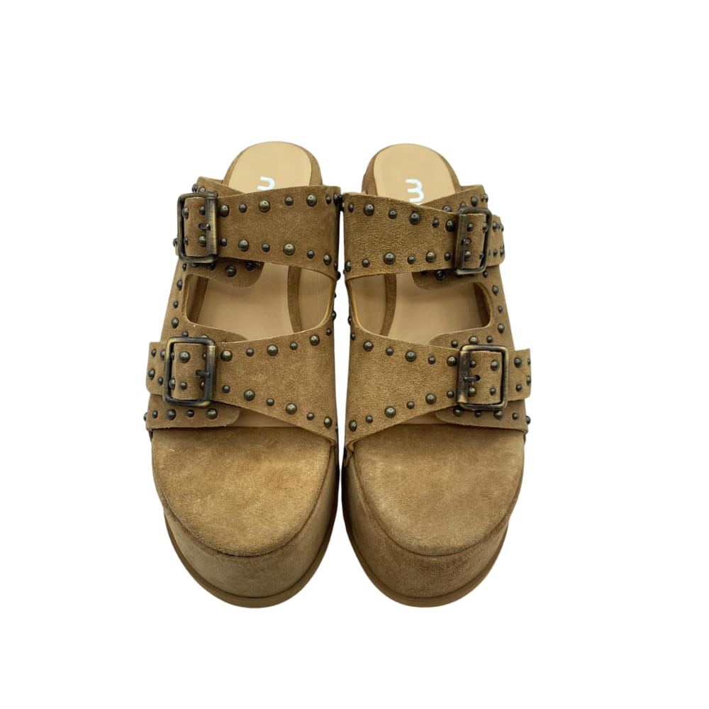 Zueco Plataforma Camel frente Zueco Plataforma Camel frente