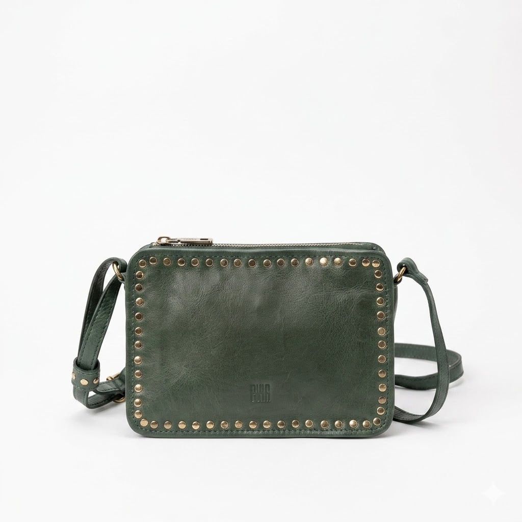 Bolso Bandolera Rock Verde ajustable
