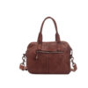 Bolso de mano Bowling Cuero con cierre de cremallera vista trasera