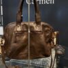 Bolso de mano Bowling Marrón chocolate vista trasera