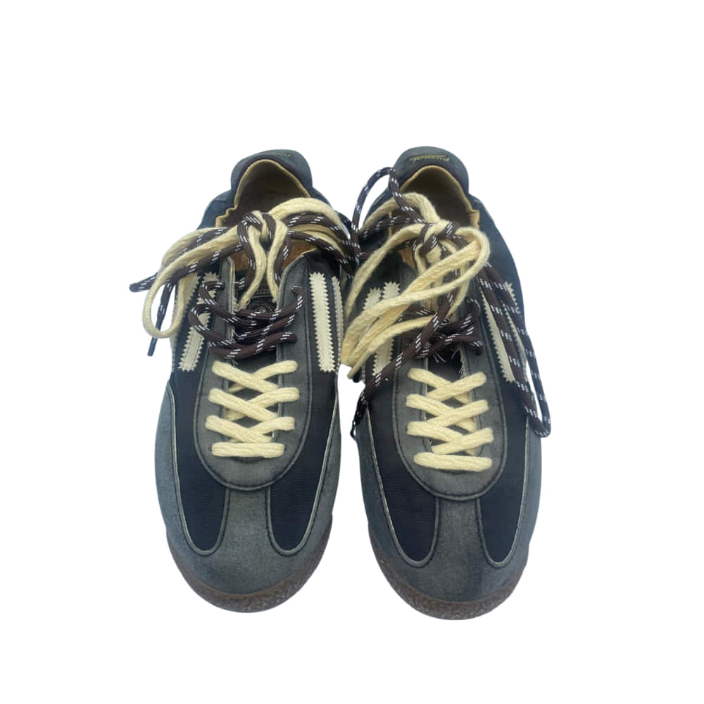 Deportivas Combi Gris Puraai frente con cordones y suela flexible