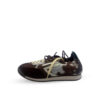 Deportivas Manchas Vaca Puraai Deportivas Manchas Vaca Puraai con cordones en marrón y crema para mujer