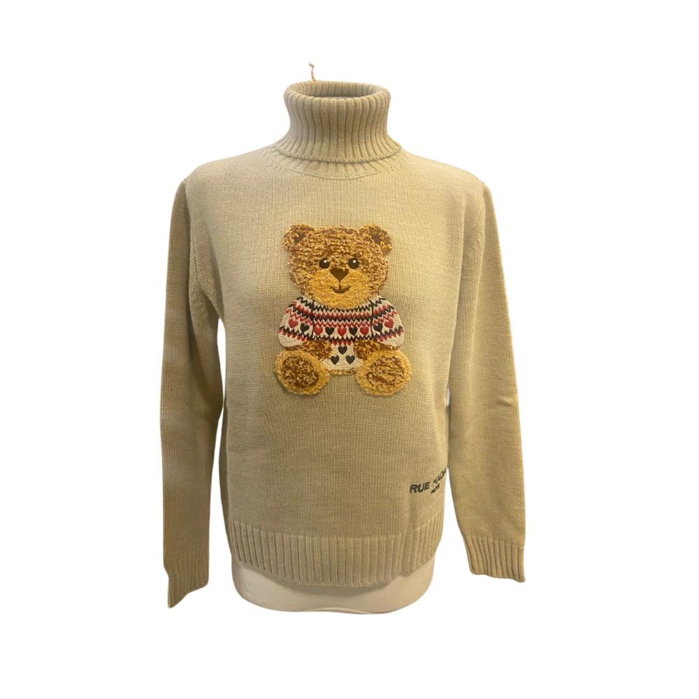 Jersey Beige MARVIN LOVE de cuello alto