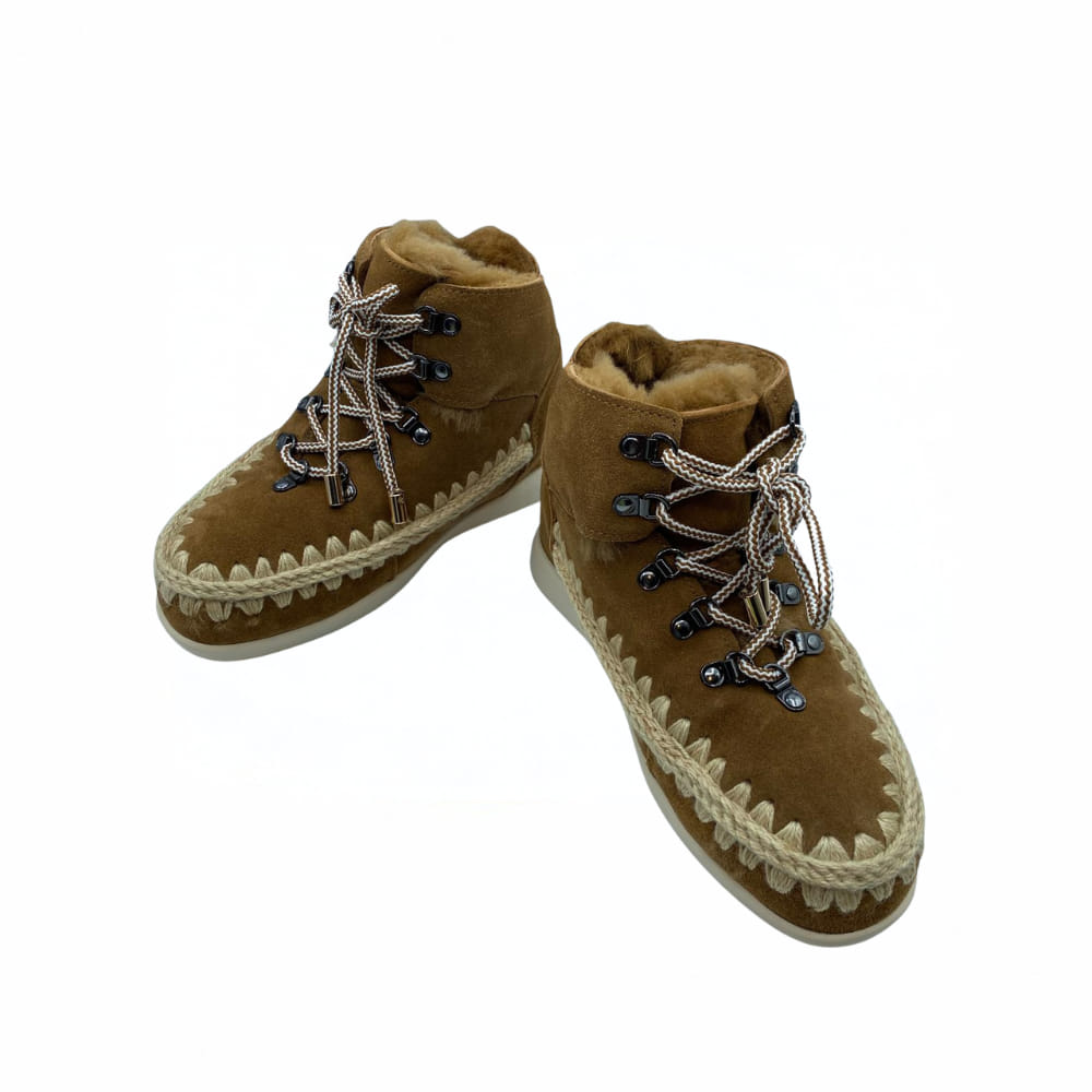 Bota Mou Cuña interior Cuero perfil de mujer
