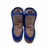 Bota Mou Cuña interior Marrón con ribete Azul frente de mujer