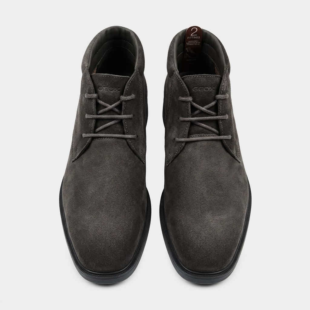 Botas GEOX Men - Marrón chocolate frente con cordones