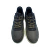 Deportivas Combi GEOX Ante Kaki frente con solapa trasera beige.