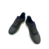 Deportivas Combi GEOX Ante Kaki perfil de suela blanca y cordones
