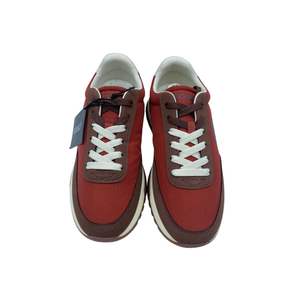 Deportivas Combi Orange ECOALF frente en naranja y marrón de sport