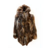 Abrigo de pelo Retail Fox en cuello alto