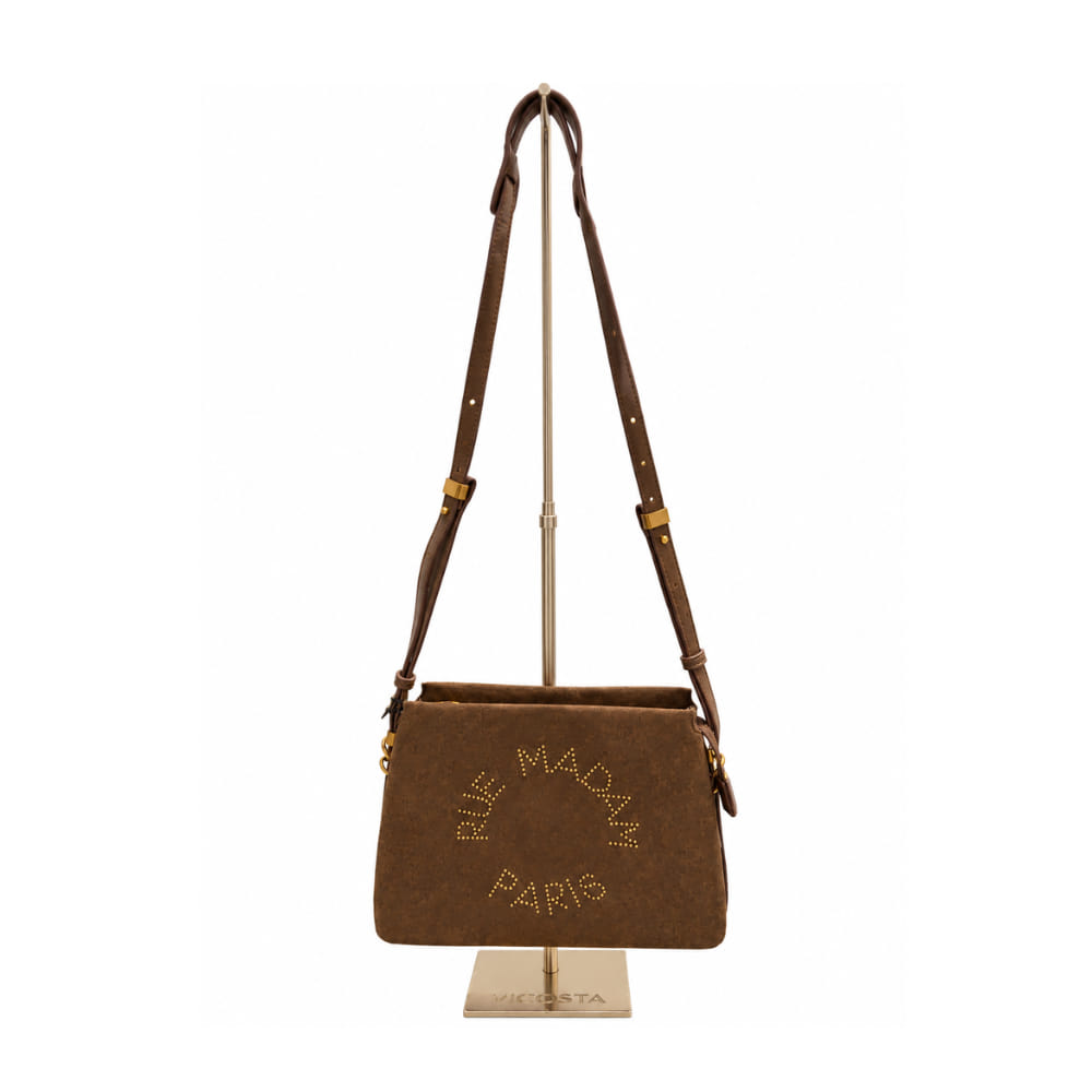 Bolso Bandolera Rue Madam Le Trois Marrón cognac con cremallera
