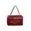 Bolso Rojo con Brillo Rue Madam en piel trenzada