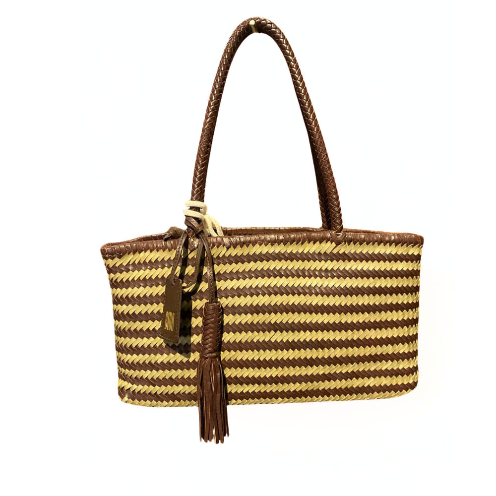Bolso Shopping Basket en Trenzado Bicolor BIBA tote bag para mujer