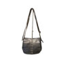 Bolso de solapa con tachas Talla S Negro para colgar