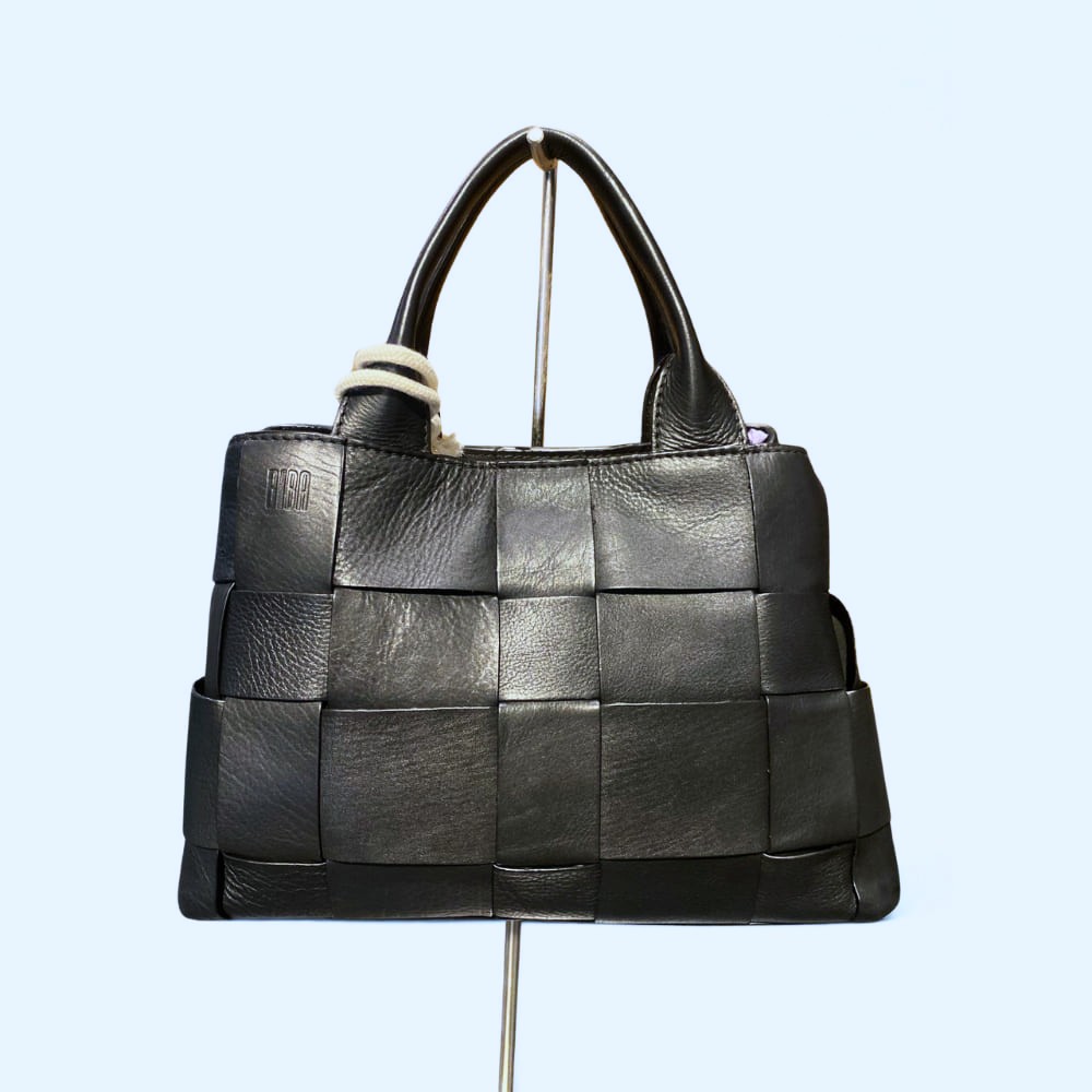 Bolso pequeño de piel trenzada Wann BIBA Tamaño pequeño