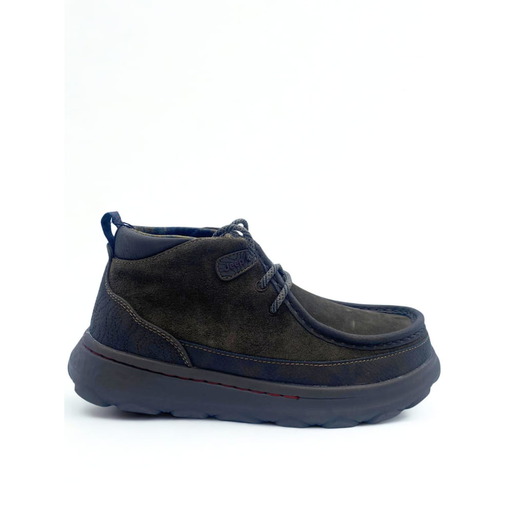 Bota JEEP Ante Marrón con cordones para hombre de suela resistente