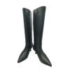 Bota alta de piel Negro con tacón Kitten medio Donna perfil de chica
