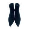 Botines en ante Tacón medio fino Negro Donna frente elegantes
