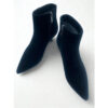Botines en ante Tacón medio fino Negro Donna perfil cómodo