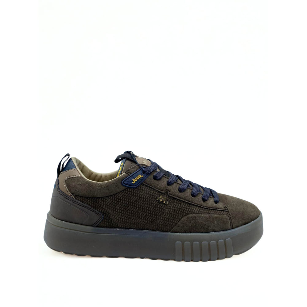 Deportivas Casual JEEP Marrón con cordones negros para hombre