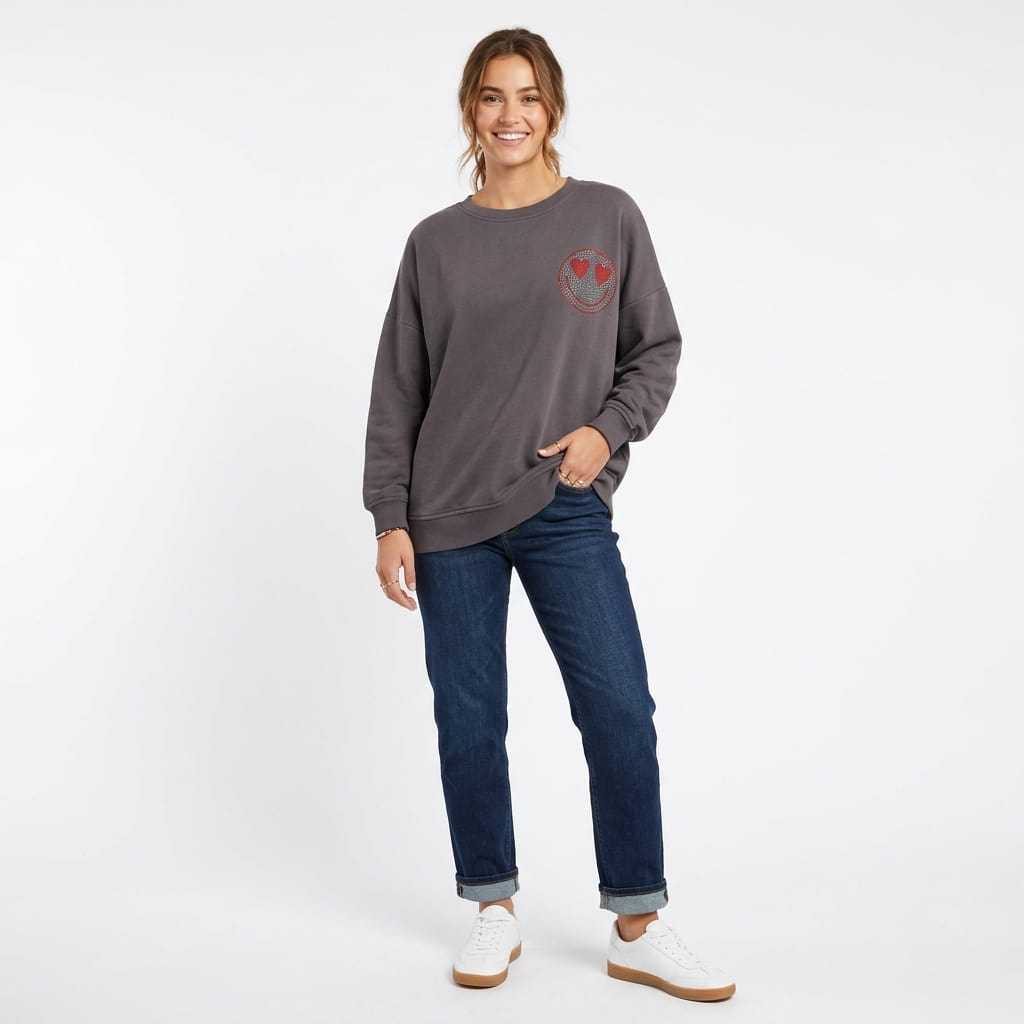Sudadera Number One Gris - Imagen 3