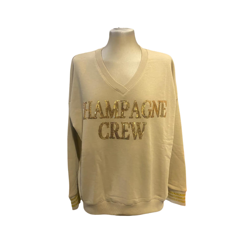 Sudadera Champagne Crew Arena de algodón suave